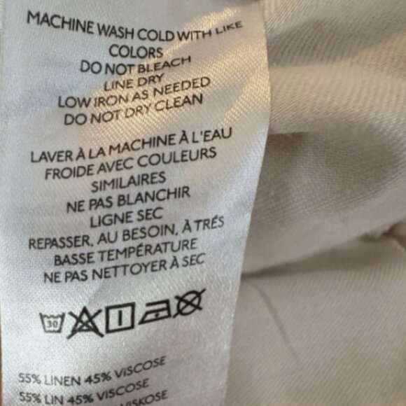 Brand New Pilcro Linen Printed Beach Cargo Pants - Picture 12 of 13